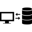 Data exchange interface symbol icône 64x64