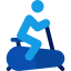 Stationary bicycle icon 64x64