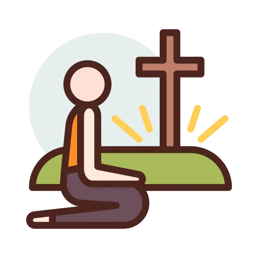 Praying icon