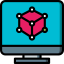 3d modeling icon 64x64