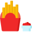 French fries icon 64x64