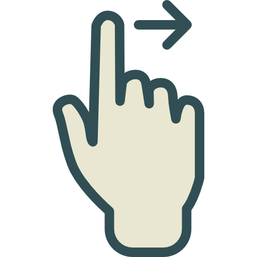 Pointing up icon