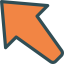 Diagonal arrow アイコン 64x64