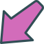 Diagonal arrow アイコン 64x64