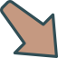 Diagonal arrow アイコン 64x64