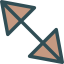 Diagonal arrow アイコン 64x64