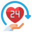 24 hours icon 64x64