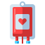 Blood transfusion icon 64x64