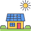 Solar house icon 64x64