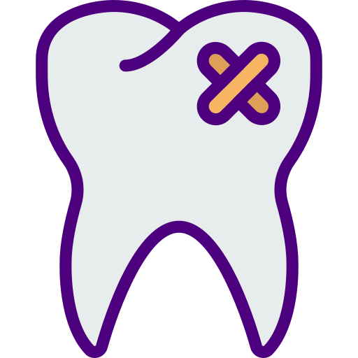 Broken tooth icon