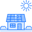 Solar house icon 64x64