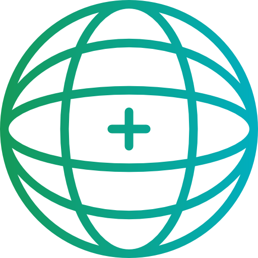 Globe grid icon