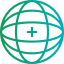 Globe grid アイコン 64x64