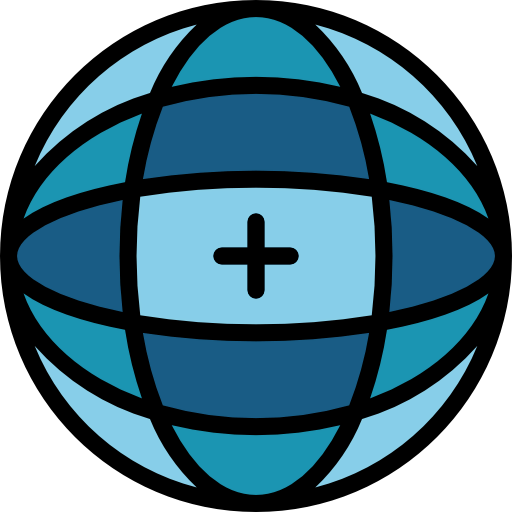 Globe grid icon
