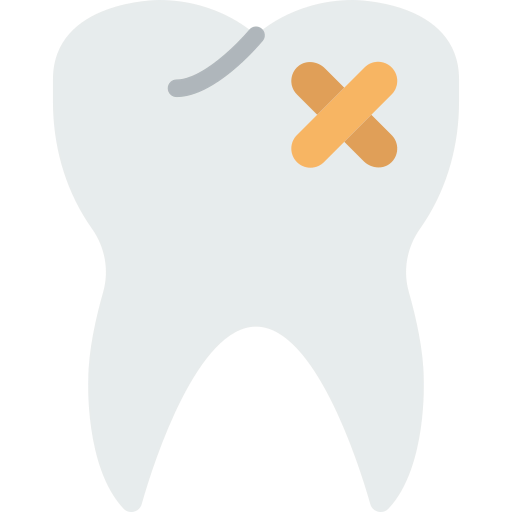 Broken tooth icon