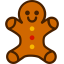 Gingerbread man icon 64x64