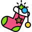 Рождественский носок иконка 64x64