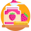Strawberry jam icon 64x64