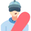 Snowboarder icon 64x64