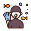 Scuba diver icon 64x64