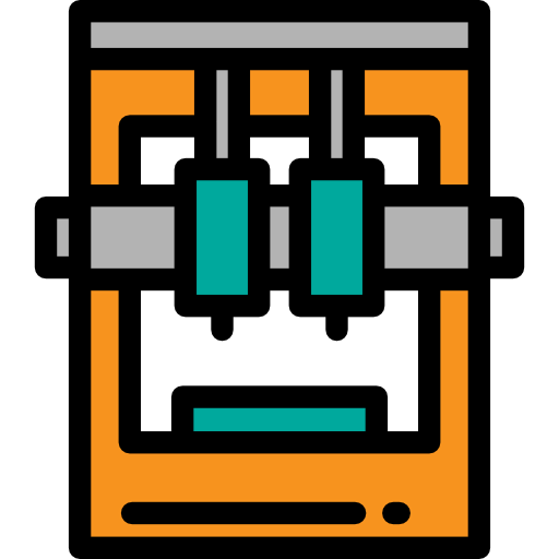 Industrial robot icon