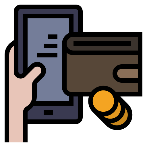 Digital wallet ícono