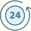 24 hours Symbol 64x64