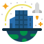 Space colonization icon 64x64
