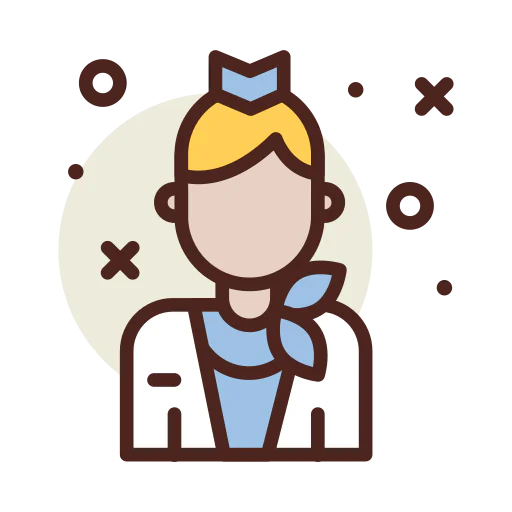 Flight attendant icon