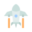 Space ship launch icon 64x64