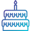 Birthday cake icon 64x64