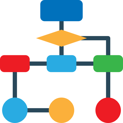 Flow chart icon