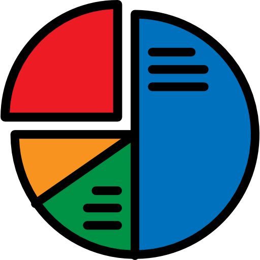 Pie chart icône