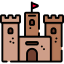 Sand castle icon 64x64