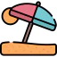 Beach umbrella 图标 64x64
