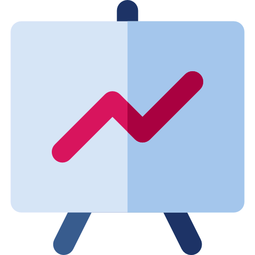 Line graph icon