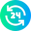 24 hours icon 64x64