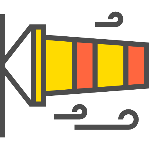 Wind flag icon