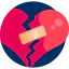 Broken heart icon 64x64