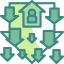 Down arrows icon 64x64