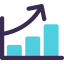 Bar chart 图标 64x64