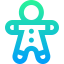 Gingerbread man icon 64x64