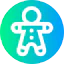 Gingerbread man icon 64x64