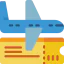Plane ticket icon 64x64