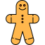 Gingerbread man icon 64x64