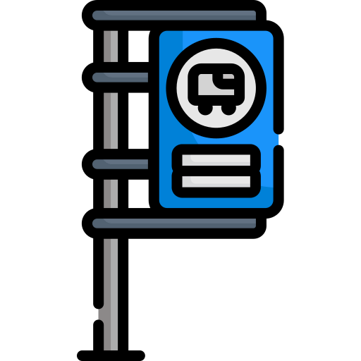 Bus stop icon