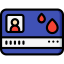 Blood donor card icon 64x64