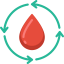 Blood donation icon 64x64
