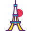 Eiffel tower icon 64x64