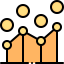 Line chart icon 64x64
